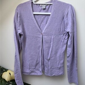 Reflex Women's Light Purple Cardigan Sweater